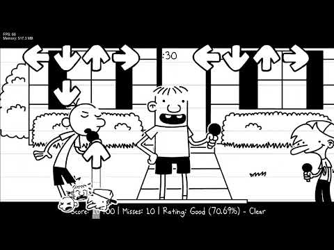 Friday Night Funkin VS Greg Heffley FULL Week | Diary of a Funky Kid V1 (FNF Mod)