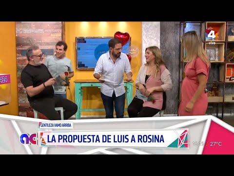 Algo Contigo - Luis sorprendió a Rosina con una romántica propuesta de San Valentín