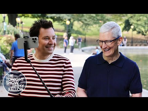 Jimmy and Tim Cook Walk and Talk in NYC About the New iPhone 16 and the Future of Apple Intelligence