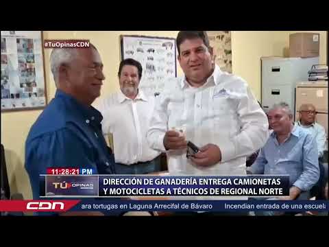 Dirección de Ganadería entrega camionetas y motocicletas a técnicos de Regional Norte