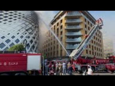Fire engulfs Beirut building designed by Hadid