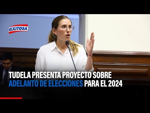 Adriana Tudela presenta proyecto sobre adelanto de elecciones complementarias para el 2024