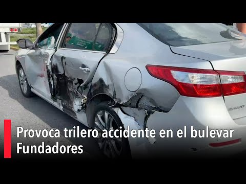 Provoca trilero accidente en el bulevar Fundadores