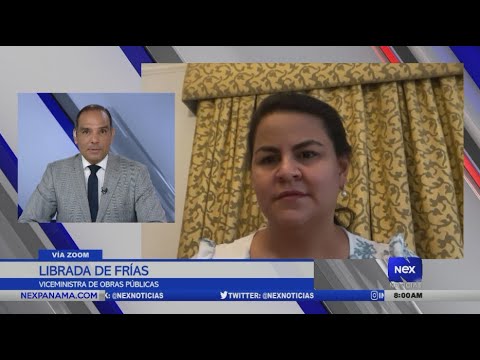 Librada De Frías se refiere a los proyectos de obras públicas y reparación de la vía Interamericana
