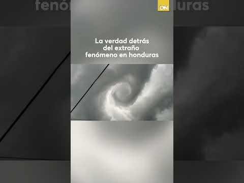 ¿Nuevo fenómeno o simple especulación?  Un video viral captura una extraña nube en Honduras
