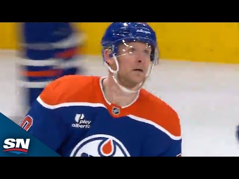 Corey Perry Gets Open And Rifles A Wrister To Break The Ice For Oilers