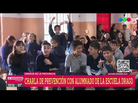 Dengue: charla de prevención con alumnos de la Escuela Nº 25 “Dr. Luis María Drago”