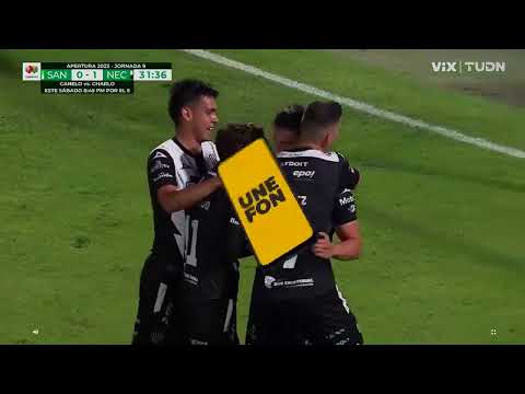 Gol de Alejandro Andrade | Santos 0-1 Necaxa | Liga BBVA MX | Apertura 2023 - Jornada 9