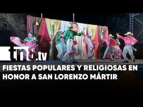 INTUR en Boaco realizó una gala cultural en honor a San Lorenzo Mártir - Nicaragua