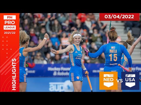 Field Hockey 🏑 FIH Hockey Pro League - Netherlands vs USA , Game 2 highlights