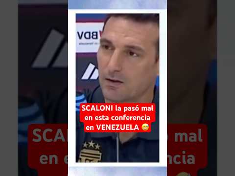 SCALONI la pasó mal en esta CONFERENCIA en VENEZUELA | Problemas #Argentina #Venezuela #Futbol