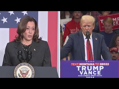 Donald Trump, Kamala Harris continue campaign for the White House