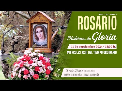 SANTO ROSARIO de hoy Miércoles (Misterios Gloriosos) en DIRECTO desde PRADO NUEVO a las 18:00 h.