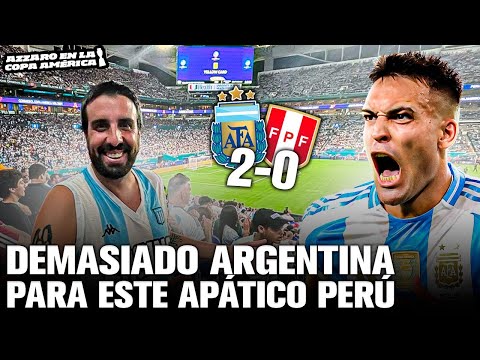 ARGENTINA 2-0 PERÚ / AZZARO REACCIÓN Y ANÁLISIS