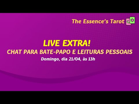 LIVE PARA BATE-PAPO E LEITURAS PARTICULARES  // DOMINGO, dia 21/04/2023 às 13H