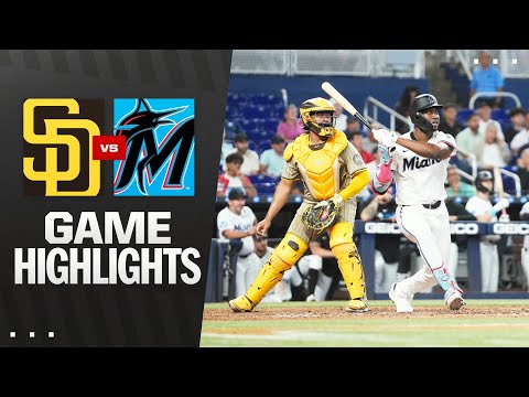 Padres vs. Marlins Game Highlights (7/23/25) | MLB Highlights