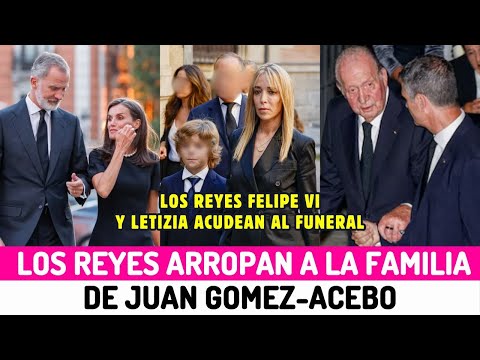 Los REYES FELIPE y LETIZIA van al FUNERAL de JUAN GÓMEZ ACEBO en MADRID para ARROPAR a la FAMILIA