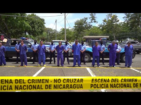 Policía presenta a 8 señalados de muertes homicidas en Nicaragua