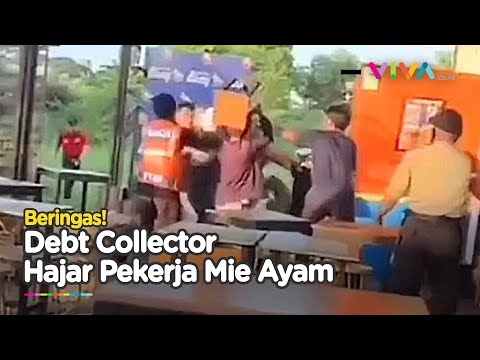 Detik-detik Gerombolan Debt Collector Keroyok Pemuda Berhati Mulia