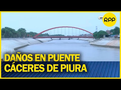 PIURA: Daños en estructura del puente Cáceres alerta a vecinos