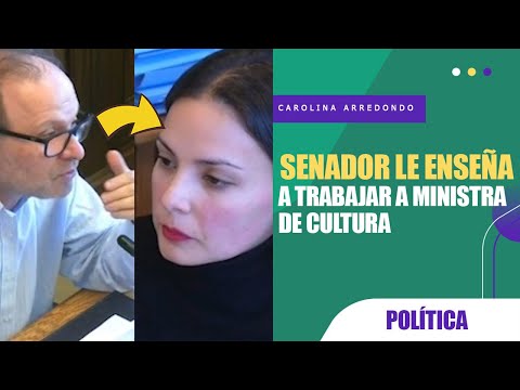 Senador socialista RIDICULIZA a MINISTRA de CULTURA CAROLINA ARREDONDO