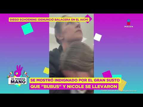 Esposa e hija de Diego Schoening viven BALACERA en el Aeropuerto de la CDMX