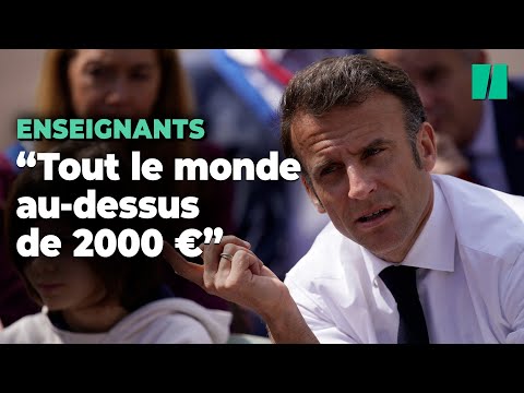 Dans l’Hérault, Macron précise les hausses de salaires pour les enseignants