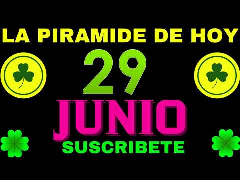 LA PIRÁMIDE DE LOS NÚMEROS PARA HOY 29 DE JUNIO 2024