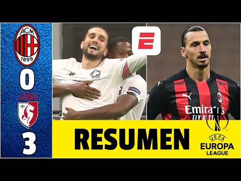 Milan 0-3 Lille. ACABÓ el INVICTO del Milan tras 24 partidos. Zlatan, poco y nada | Europa League