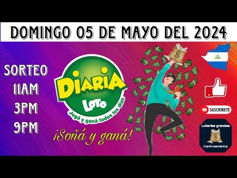 RESULTADOS DIARIA NICARAGUA DEL DOMINGO 05 DE MAYO DEL 2024