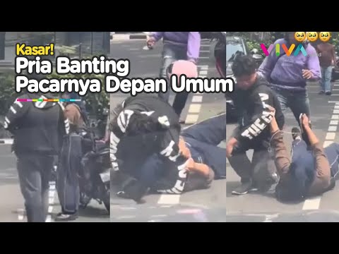 Heboh Mbak Hijabers Di-Smackdown Pacar di Pinggir Jalan