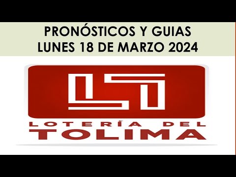 LOTERIA DEL TOLIMA HOY LUNES 18 DE MARZO 2024 [RESULTADO PREMIO MAYOR] #loteriadeltolima