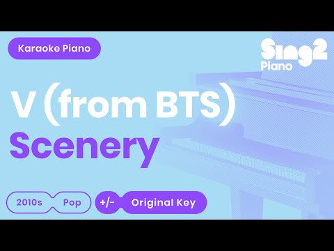 V (BTS) - Scenery (Karaoke Piano)