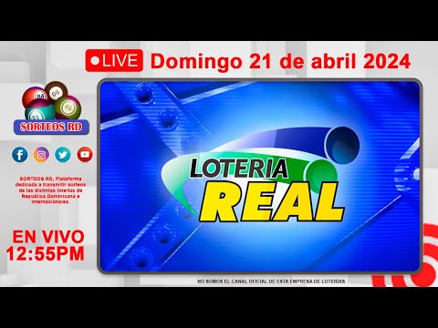 Lotería Real EN VIVO | Domingo 21 de abril 2024– 12:55 PM