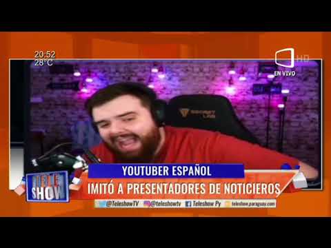 YouTuber español imitó a presentadores de noticieros