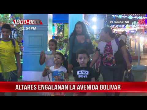 Altares a La Purísima Concepción embellecen la Avenida Bolívar – Nicaragua