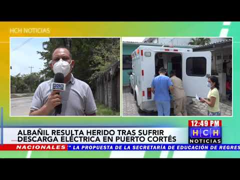 Descarga eléctrica por poco mata a hombre en Puerto Cortés