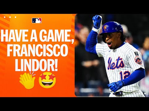 A leadoff homer PLUS a 3-run homer for Francisco Lindor!!