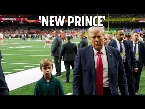 Trump's 'mini-me' grandson, 7, becomes 'unexpected star' of Super Bowl