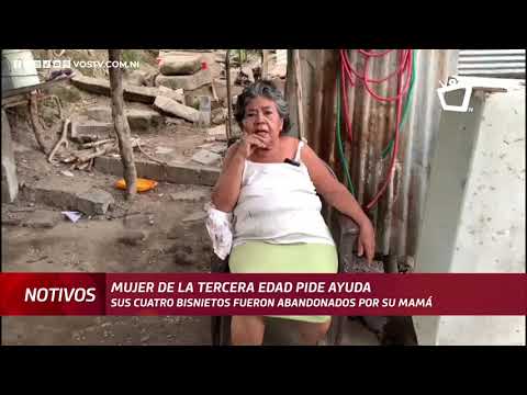 Anciana pide ayuda económica para la crianza de sus 4 bisnietos