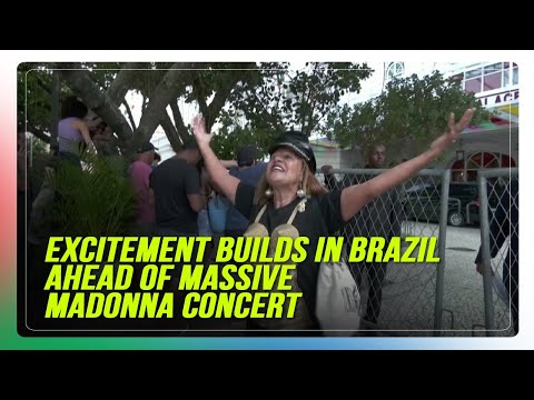 Excitement builds in Brazil ahead of massive Madonna concert | ABS-CBN News