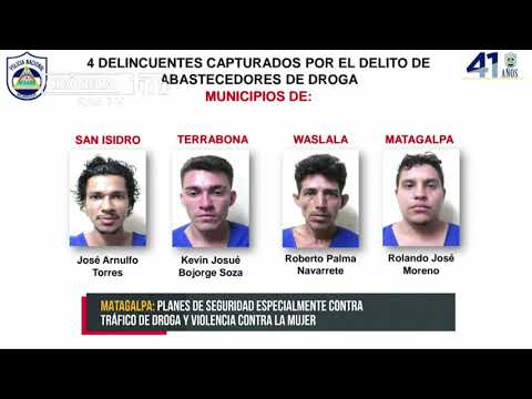 9 personas detenidas en Matagalpa por exitosos operativos de la Policía - Nicaragua