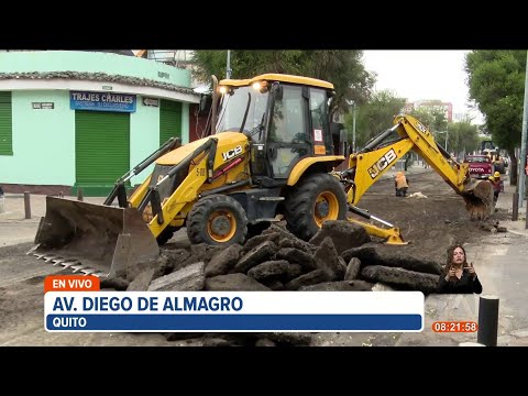 Municipio de Quito inicia con la rehabilitación vial de la Av. Diego de Almagro