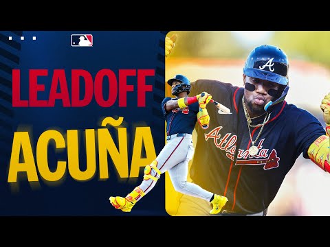 NO TIME WASTED: Leadoff homer for Acuña Jr. in return to lineup!