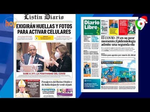 Titulares prensa dominicana martes 29DIC | Hoy Mismo