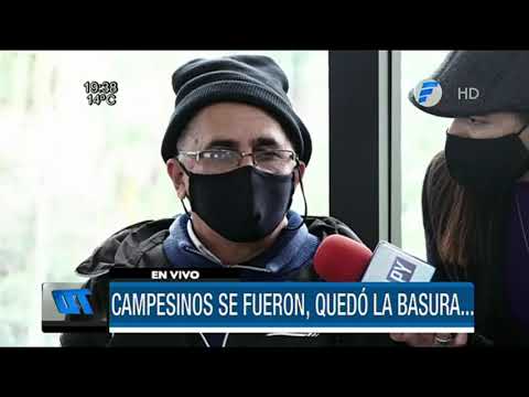 Campesinos levantan protestas y se retiran de Asunción