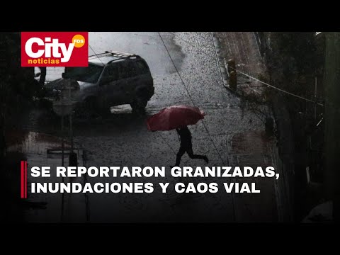 Sábado de fuertes aguaceros y distintas afectaciones en Bogotá | CityTv