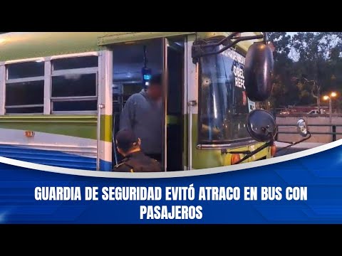 Guardia de seguridad evitó atraco en bus con pasajeros