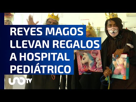 Melchor, Gaspar y Baltazar llegan al Hospital Pediátrico Coyoacán