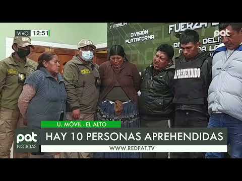 Banda aprehendida en La Paz